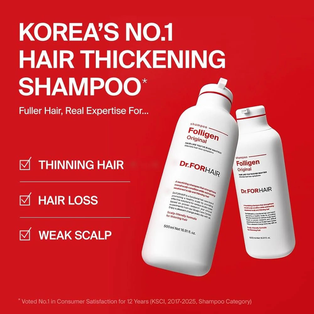 Dr.FORHAIR Folligen Shampoo 500ml Lakinza K-beauty