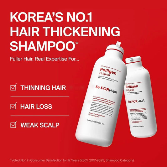 Dr.FORHAIR Folligen Shampoo 500ml | Lakinza K - beauty Canada