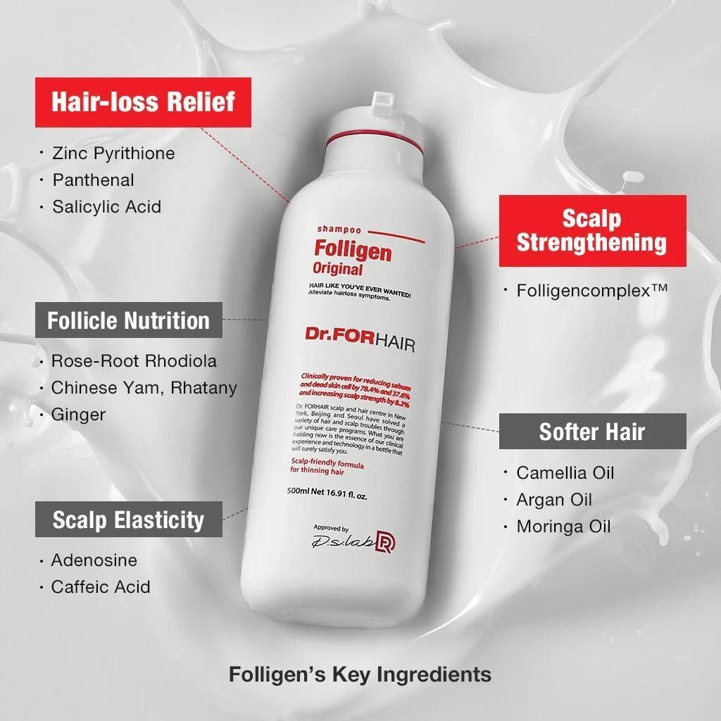 Dr.FORHAIR Folligen Shampoo 500ml Lakinza K-beauty