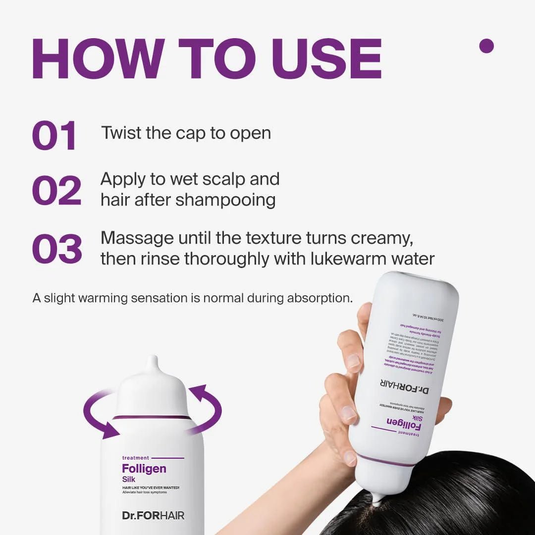 Dr.FORHAIR Folligen Silk Treatment 300ml | Lakinza K - beauty Canada