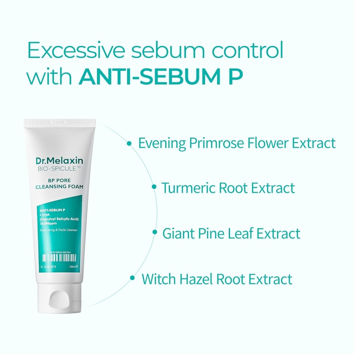 Dr.Melaxin BP Pore Core Cleansing Foam 100ml Lakinza K-beauty