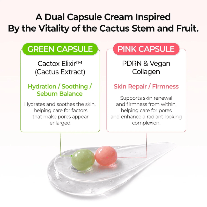 Dr.Melaxin Cactox Pore Relief Dual Capsule Cream 65g | Lakinza K-beauty Canada