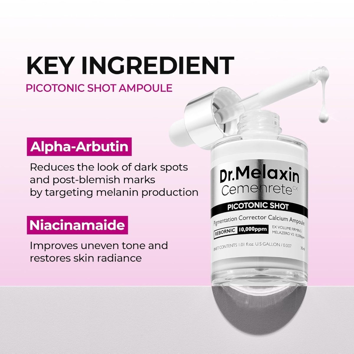 Dr.Melaxin Cemenrete Picotonic Shot Ampoule 30ml | Lakinza K - beauty Canada