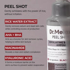 Dr.Melaxin Peel Shot Exfoliating Black Rice Ampoule 80ml | Lakinza K - beauty Canada