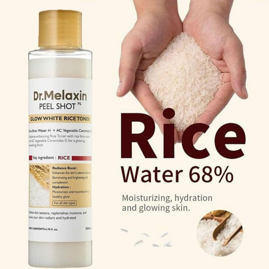 Dr.Melaxin Peel Shot Glow White Rice Toner 200ml | Lakinza K - beauty Canada