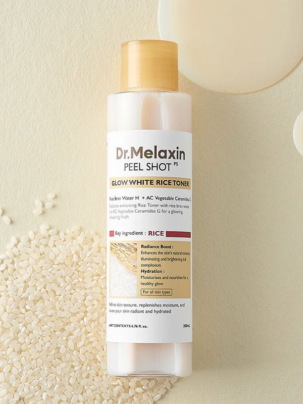 Dr.Melaxin Peel Shot Glow White Rice Toner 200ml | Lakinza K - beauty Canada