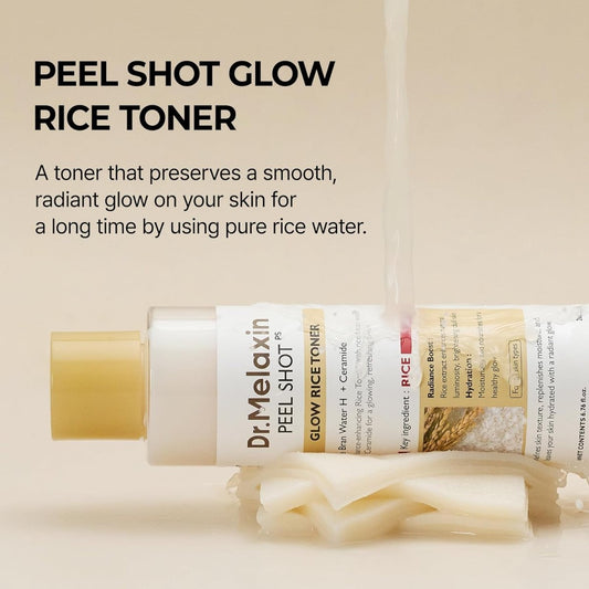 Dr.Melaxin Peel Shot Glow White Rice Toner 200ml | Lakinza K - beauty Canada