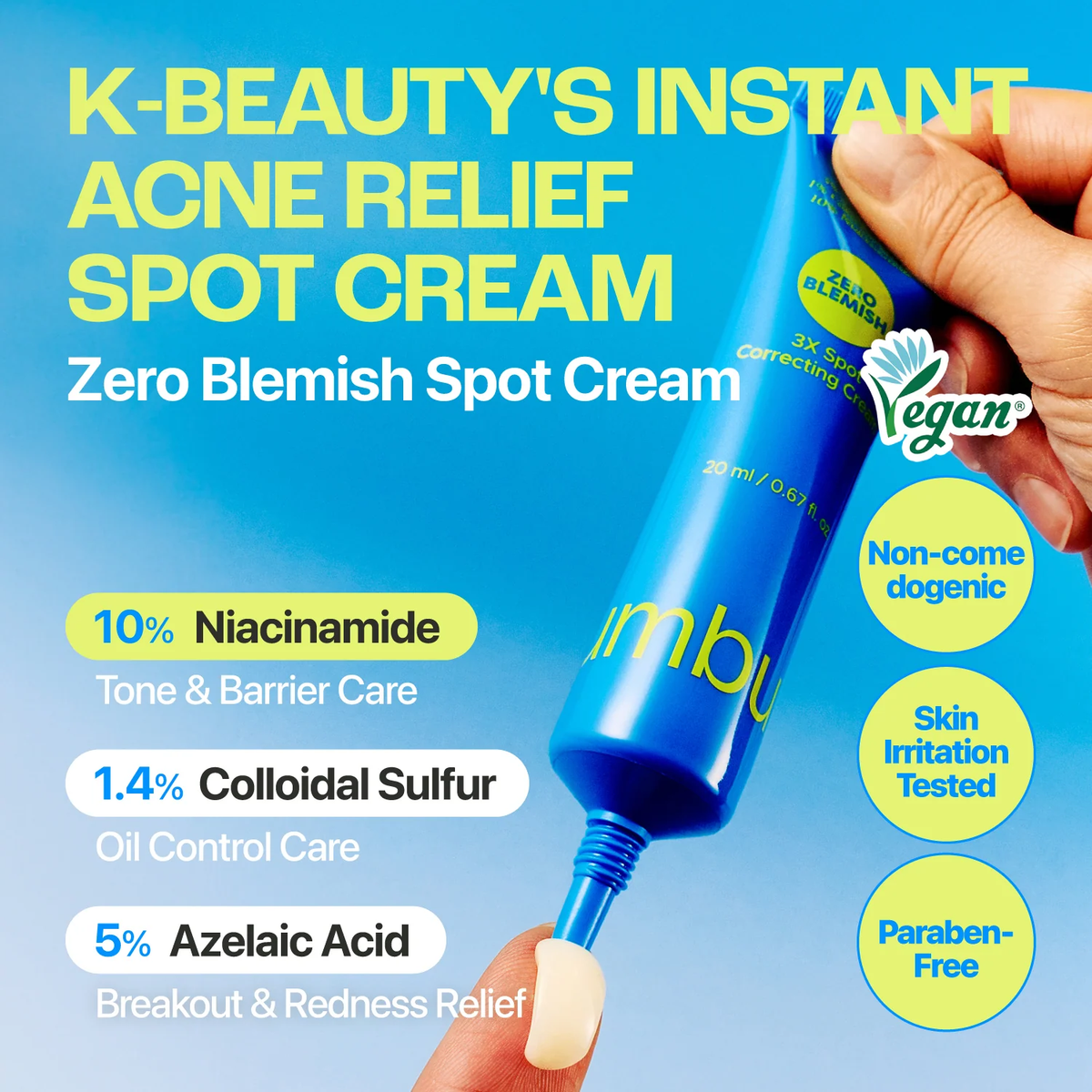 numbuzin Zero Blemish 3X Spot Correcting Cream 20ml-2