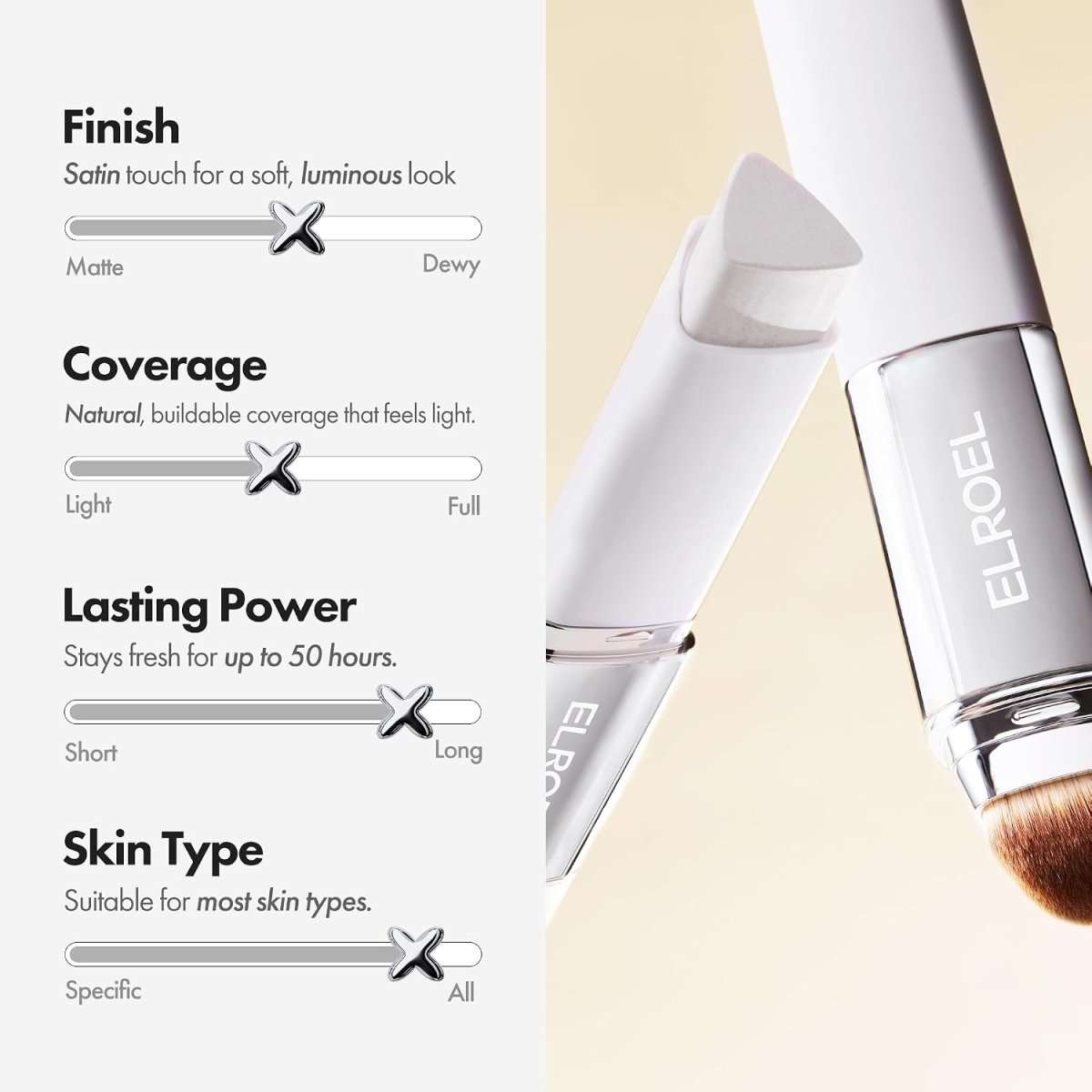 ELROEL Blanc Cover Cream Stick 13g Lakinza K-beauty