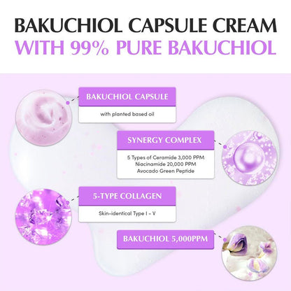 Eqqualberry Bakuchiol Plumping Capsule Cream 50ml | Lakinza K - beauty Canada