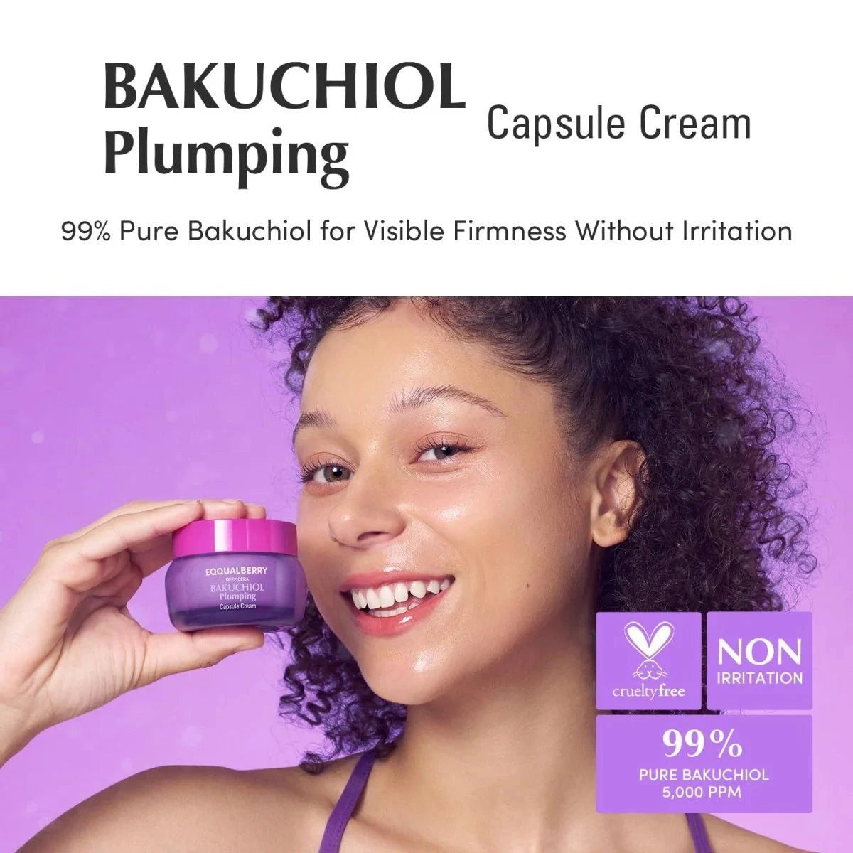 Eqqualberry Bakuchiol Plumping Capsule Cream 50ml Lakinza K-beauty