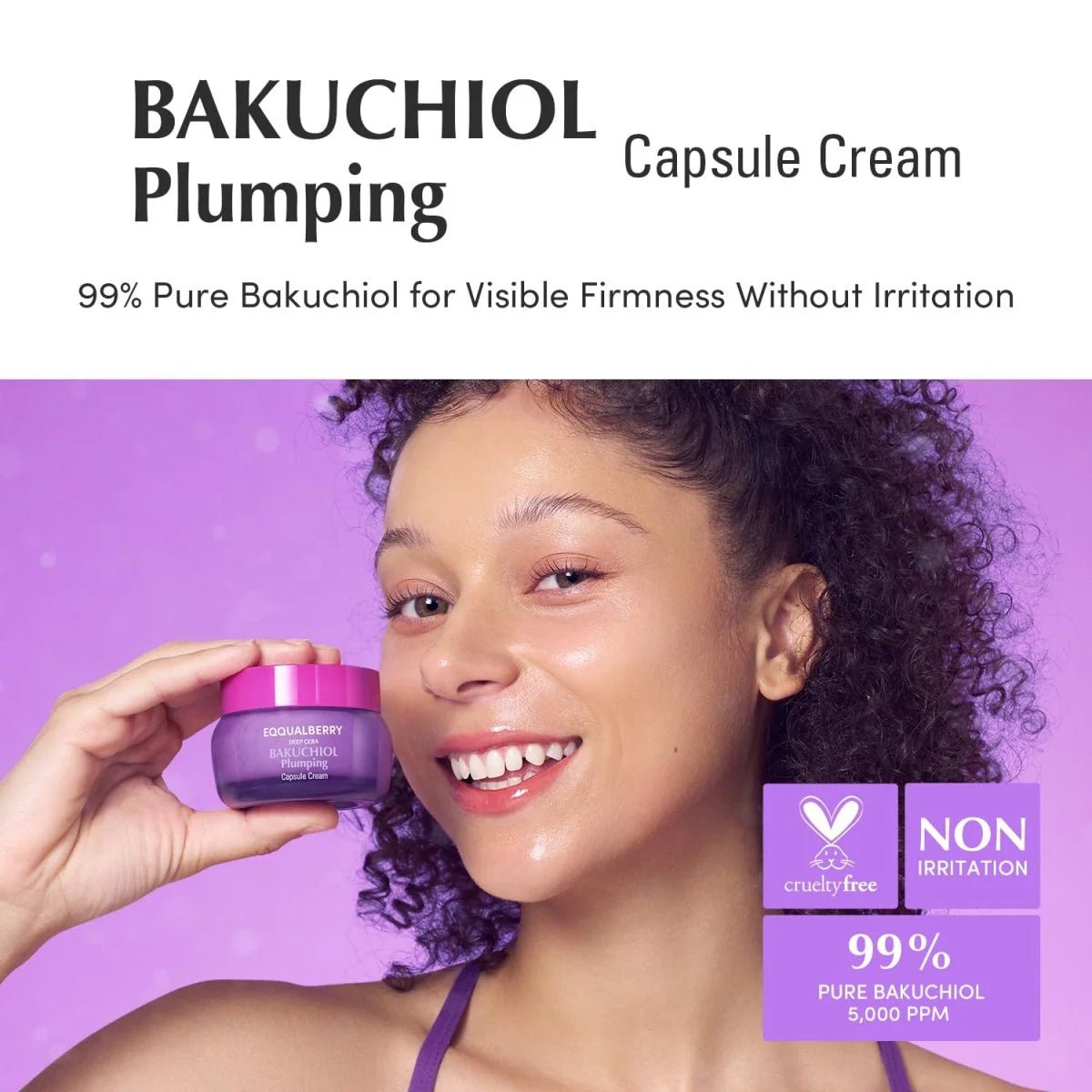 Eqqualberry Bakuchiol Plumping Capsule Cream 50ml | Lakinza K - beauty Canada