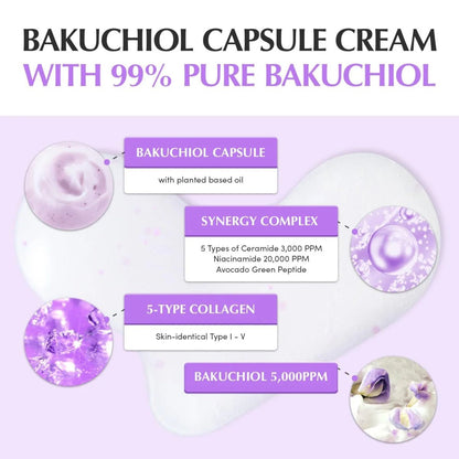 Eqqualberry Bakuchiol Plumping Capsule Cream 50ml | Lakinza K - beauty Canada