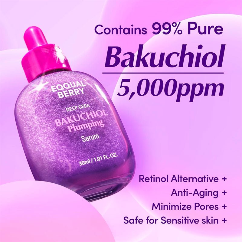 Eqqualberry Bakuchiol Plumping Serum 30ml | Lakinza K - beauty Canada