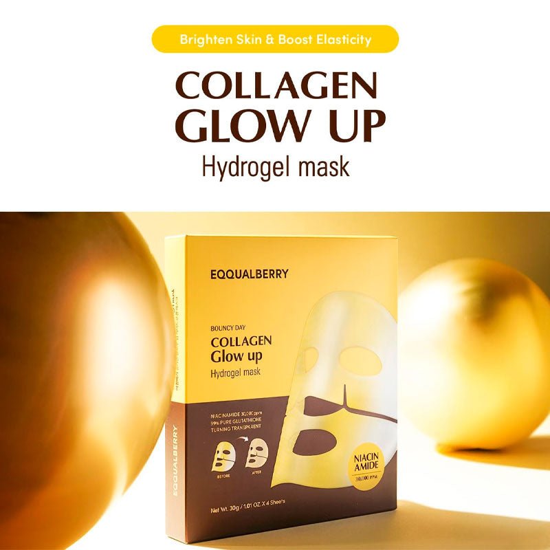 Eqqualberry Collagen Glow up Hydrogel Mask | Lakinza K - beauty Canada