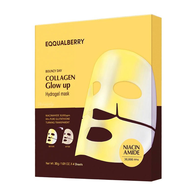 Eqqualberry Collagen Glow up Hydrogel Mask | Lakinza K - beauty Canada