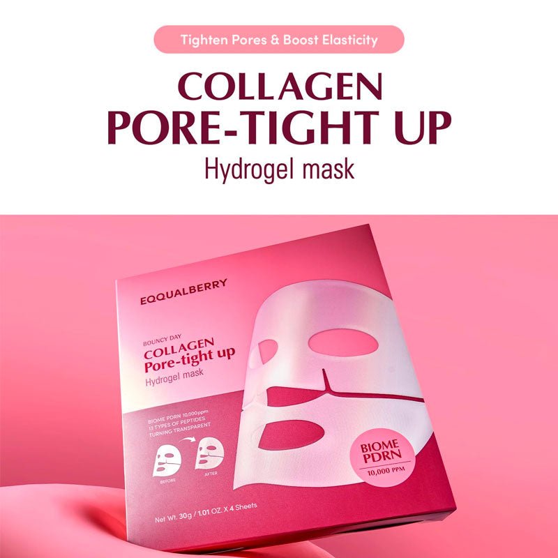 Eqqualberry Collagen Pore-tight up Hydrogel Mask Lakinza K-beauty