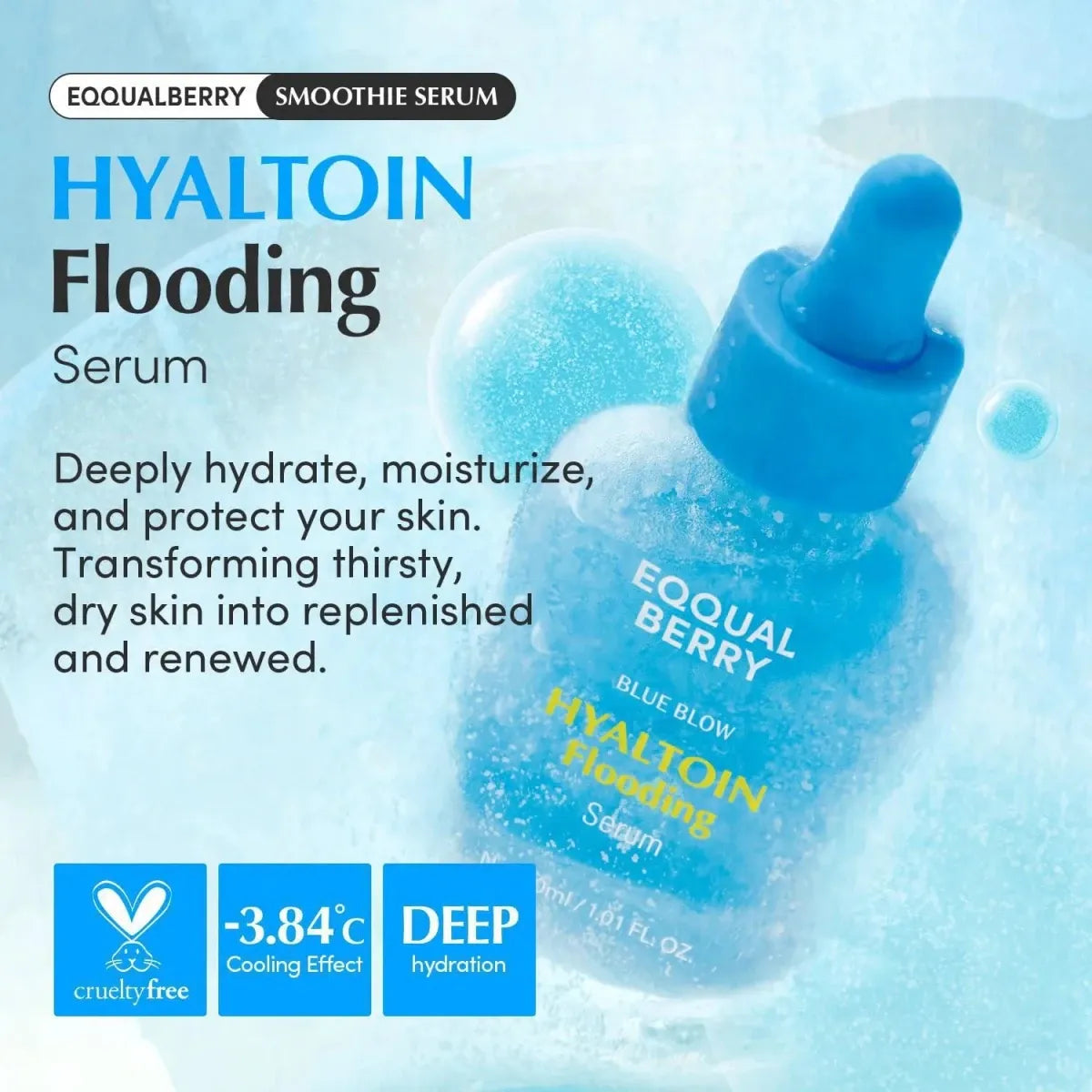 Eqqualberry Hyaltoin Flooding Serum 30ml Lakinza K-beauty