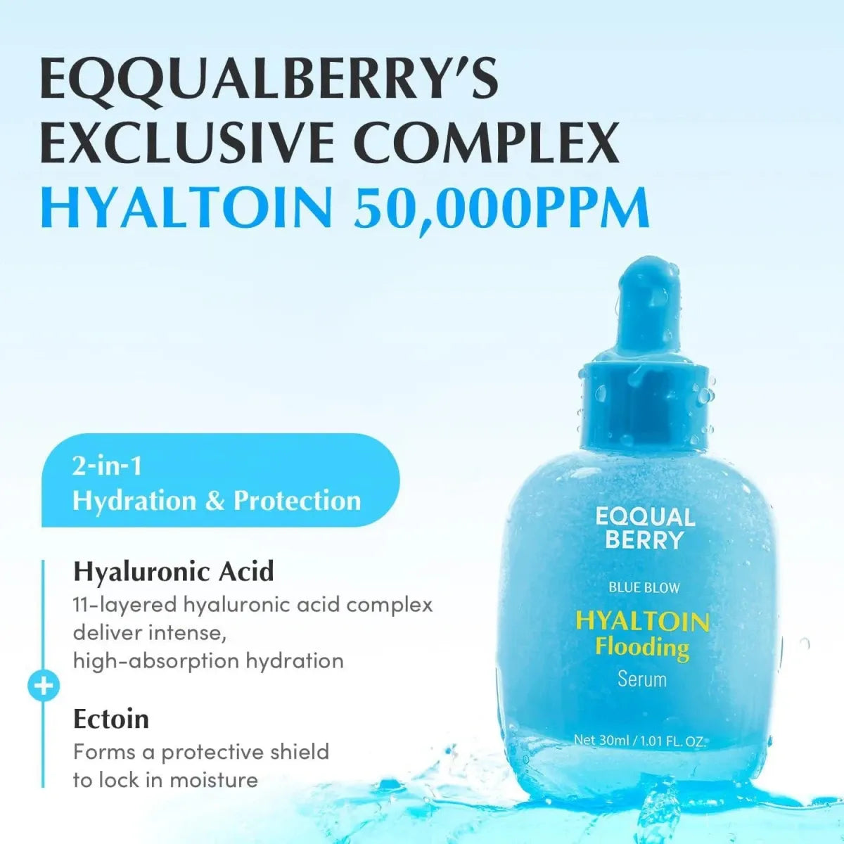 Eqqualberry Hyaltoin Flooding Serum 30ml Lakinza K-beauty