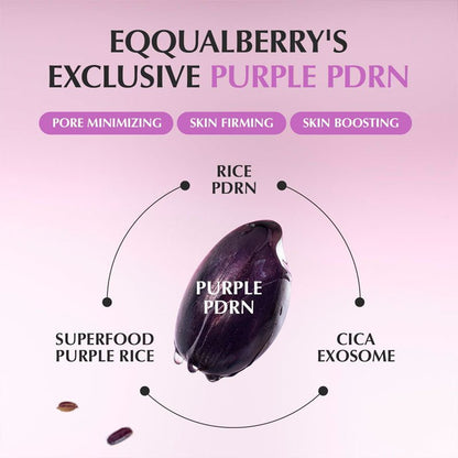 Eqqualberry Purple PDRN Pore Minimizing Serum 30ml | Lakinza K - beauty Canada