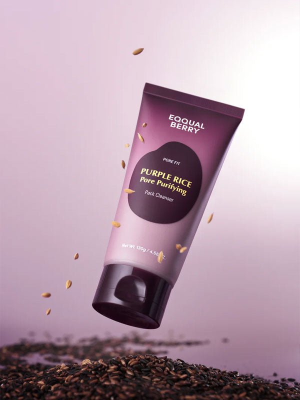 Eqqualberry Purple Rice Pore Purifying Pack Cleanser 130g | Lakinza K - beauty Canada