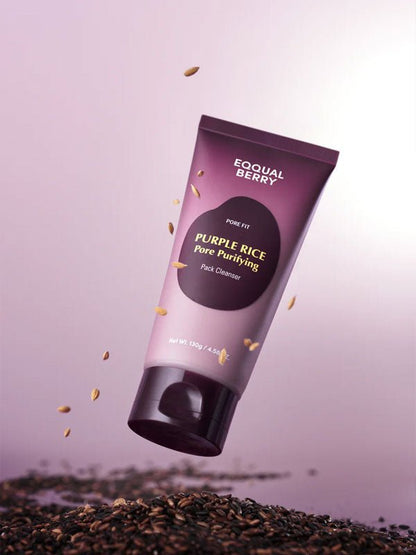 Eqqualberry Purple Rice Pore Purifying Pack Cleanser 130g | Lakinza K - beauty Canada