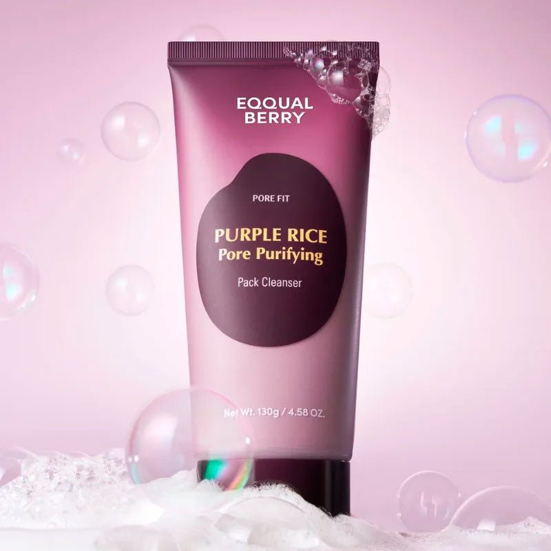 Eqqualberry Purple Rice Pore Purifying Pack Cleanser 130g | Lakinza K - beauty Canada