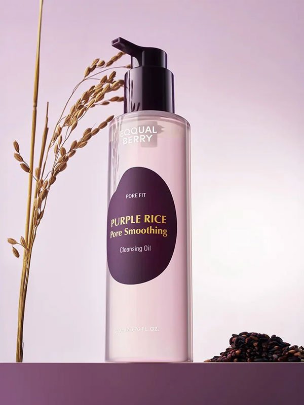 Eqqualberry Purple Rice Pore Smoothing Cleansing Oil 200ml | Lakinza K - beauty Canada