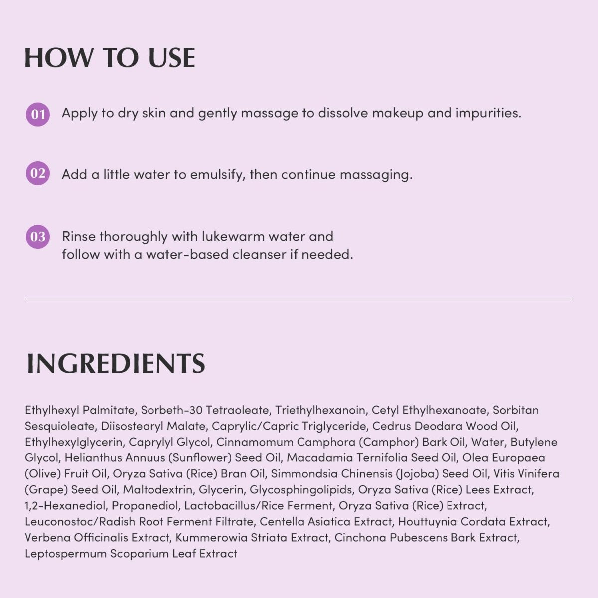 Eqqualberry Purple Rice Pore Smoothing Cleansing Oil 200ml | Lakinza K - beauty Canada