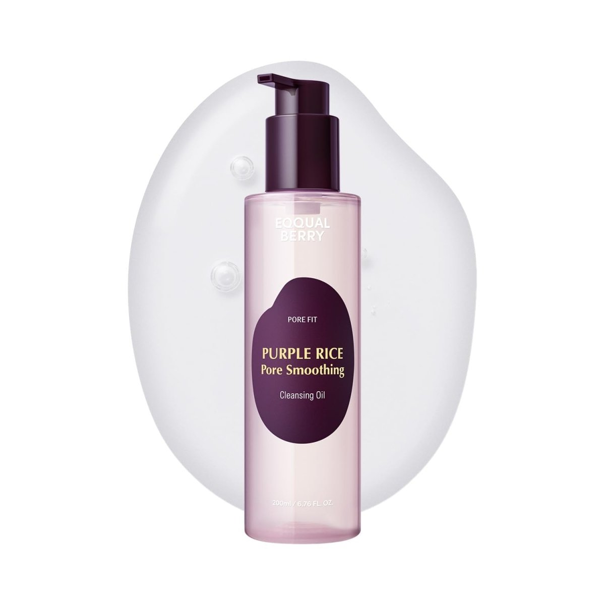 Eqqualberry Purple Rice Pore Smoothing Cleansing Oil 200ml Lakinza K-beauty