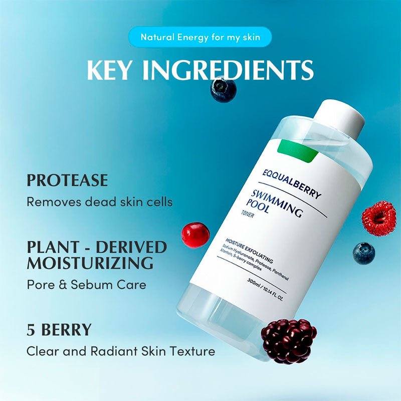 Eqqualberry Swimming Pool Toner 300ml | Lakinza K - beauty Canada