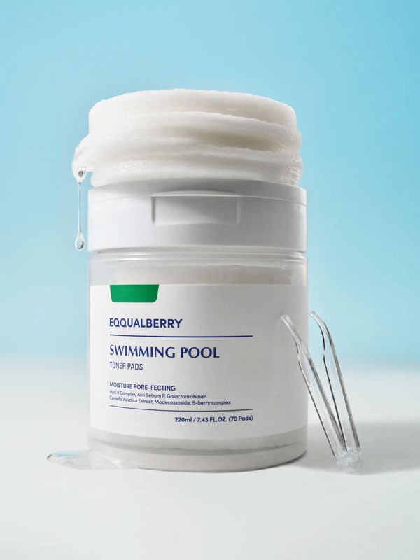 Eqqualberry Swimming Pool Toner Pads 220ml / 70 sheets | Lakinza K - beauty Canada
