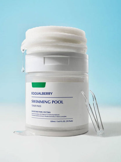 Eqqualberry Swimming Pool Toner Pads 220ml / 70 sheets | Lakinza K - beauty Canada