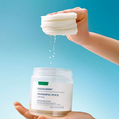 Eqqualberry Swimming Pool Toner Pads 220ml / 70 sheets | Lakinza K - beauty Canada