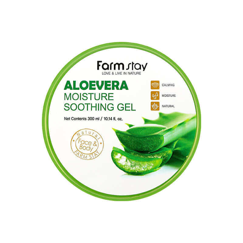 Farm Stay Moisture Soothing Gel Aloevera 300ml Lakinza K-beauty