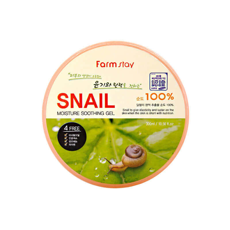 Farm Stay Moisture Soothing Gel Snail 300ml Lakinza K beauty farm-stay-moisture-soothing-gel-snail-300ml-lakinza-k-beauty