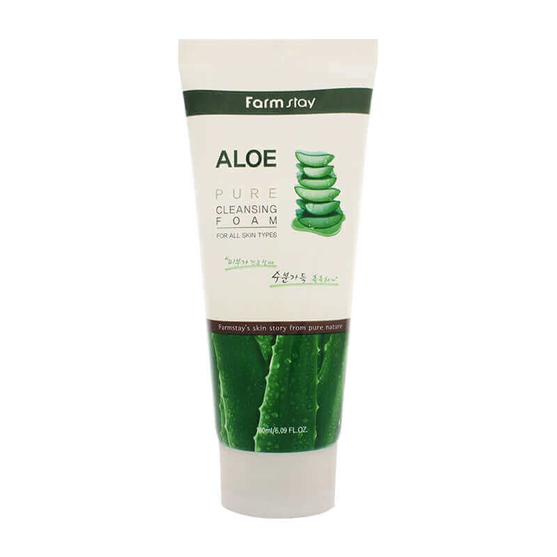 Farm stay Pure Cleansing Foam Aloe 180ml Lakinza K-beauty