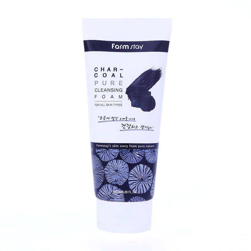 Farm stay Pure Cleansing Foam Charcoal 180ml Lakinza K-beauty