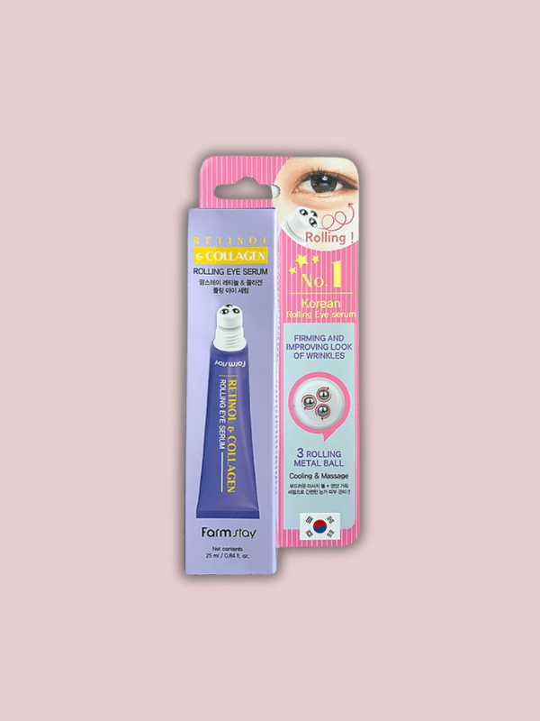 Farm stay Retinol & Collagen Rolling Eye Serum 25ml Lakinza K-beauty