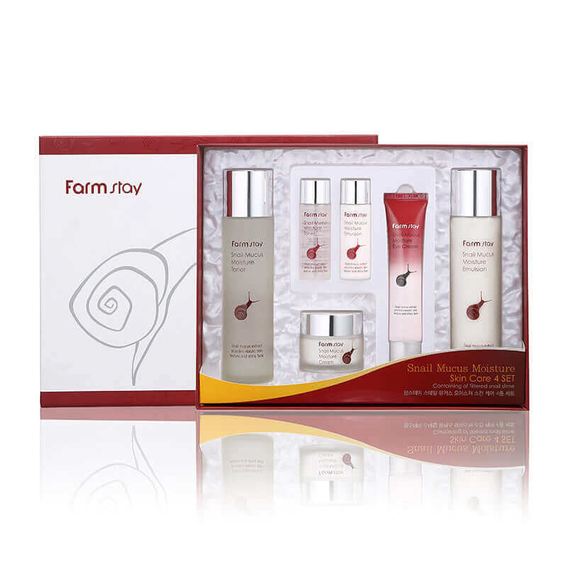 Farm Stay Snail Mucus Moisture Skin Care 4 Set Lakinza K-beauty