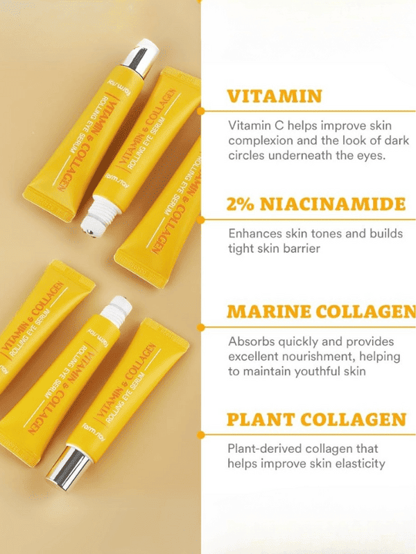 Farm stay Vitamin & Collagen Rolling Eye Serum 25ml Lakinza K-beauty