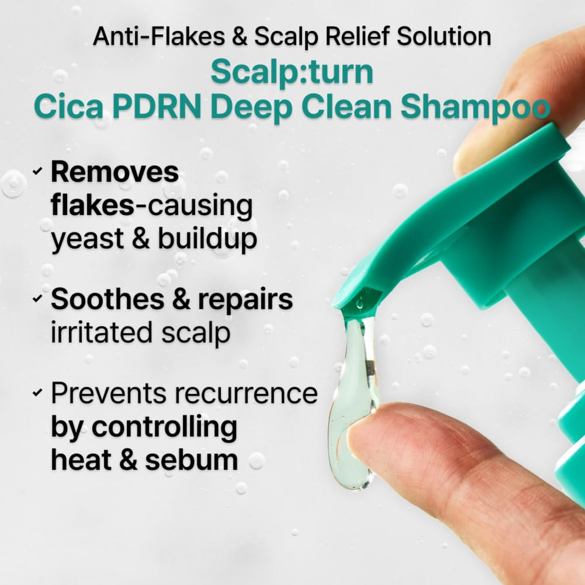 Lilyeve Scalp:Turn Cica PDRN Deep Clean Shampoo 500ml-4