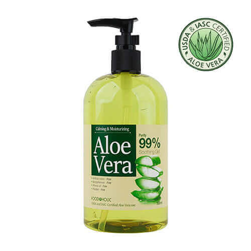 Foodaholic Calming and Moisturizing Aloe Vera Soothing Gel 500ml Lakinza K-beauty