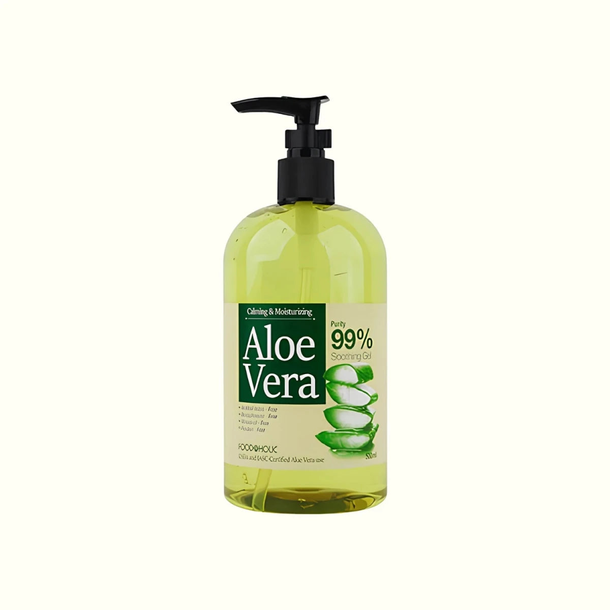 Foodaholic Calming and Moisturizing Aloe Vera Soothing Gel 500ml Lakinza K-beauty