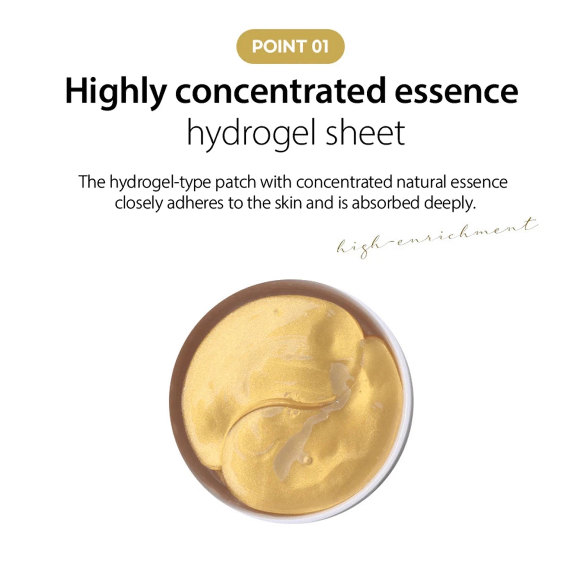Foodaholic Hydrogel Eye Patch 60ea - Gold Lakinza K-beauty