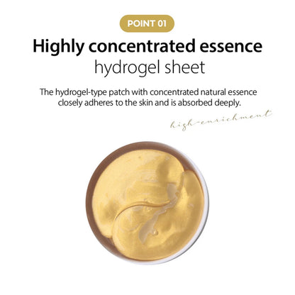 Foodaholic Hydrogel Eye Patch 60ea - Gold | Lakinza K - beauty Canada