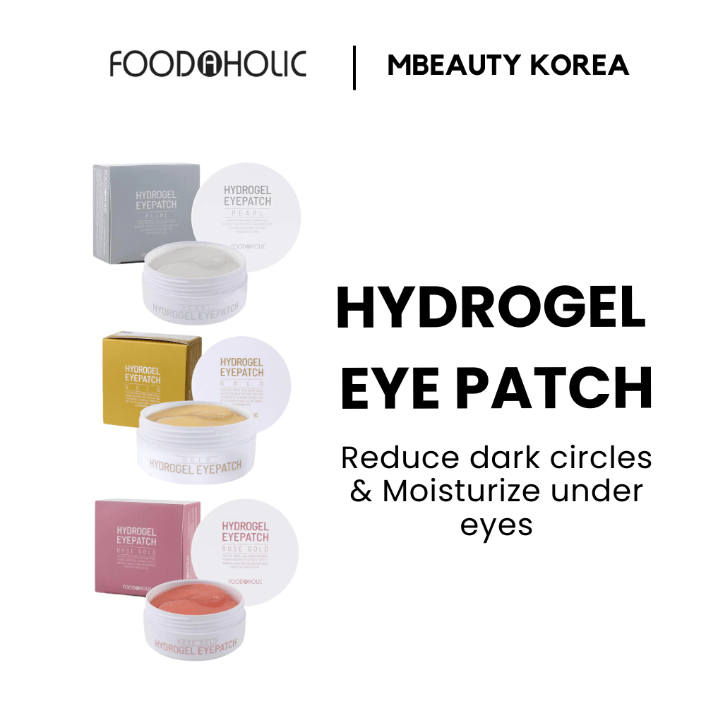 Foodaholic Hydrogel Eye Patch 60ea - Pearl Lakinza K-beauty