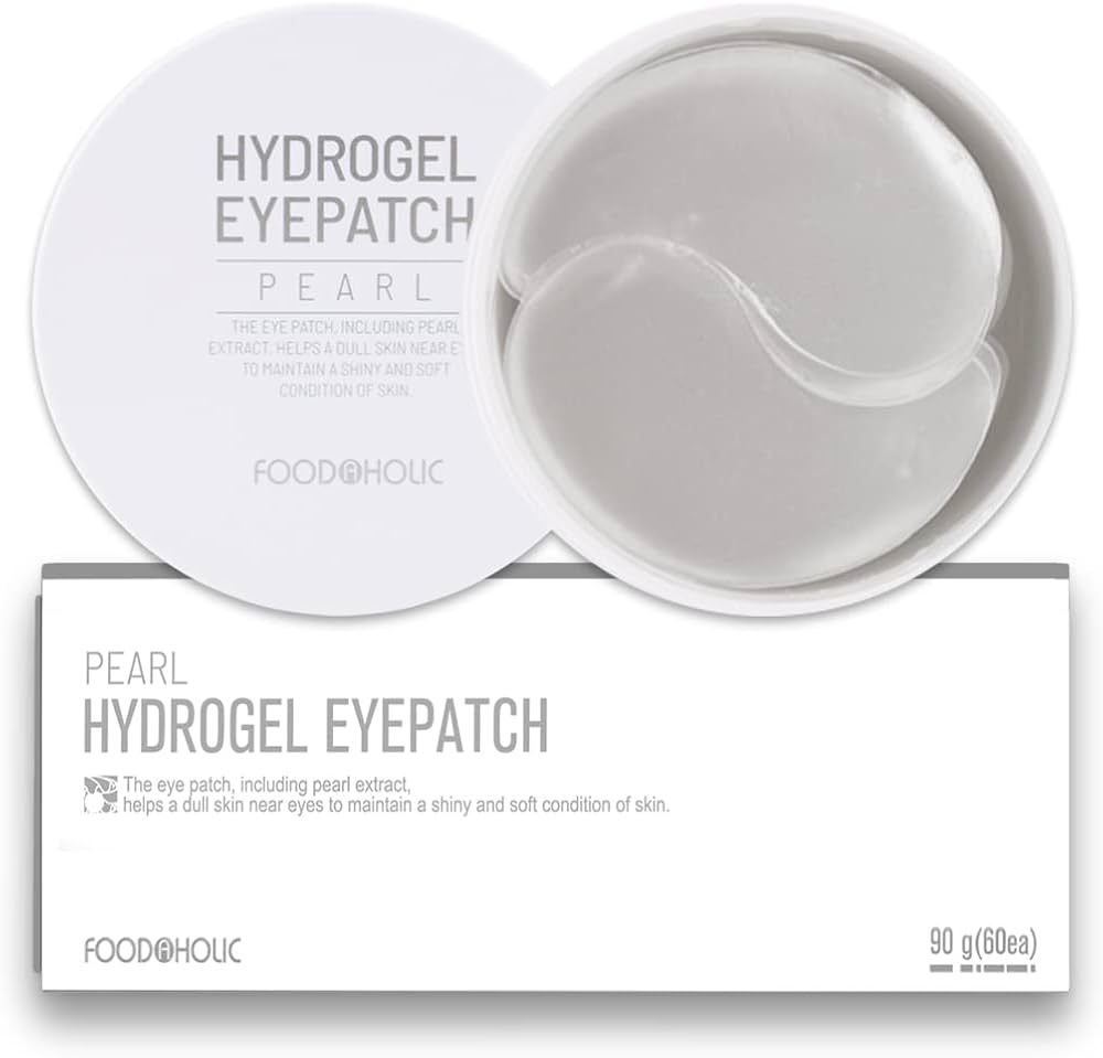 Foodaholic Hydrogel Eye Patch 60ea - Pearl Lakinza K-beauty
