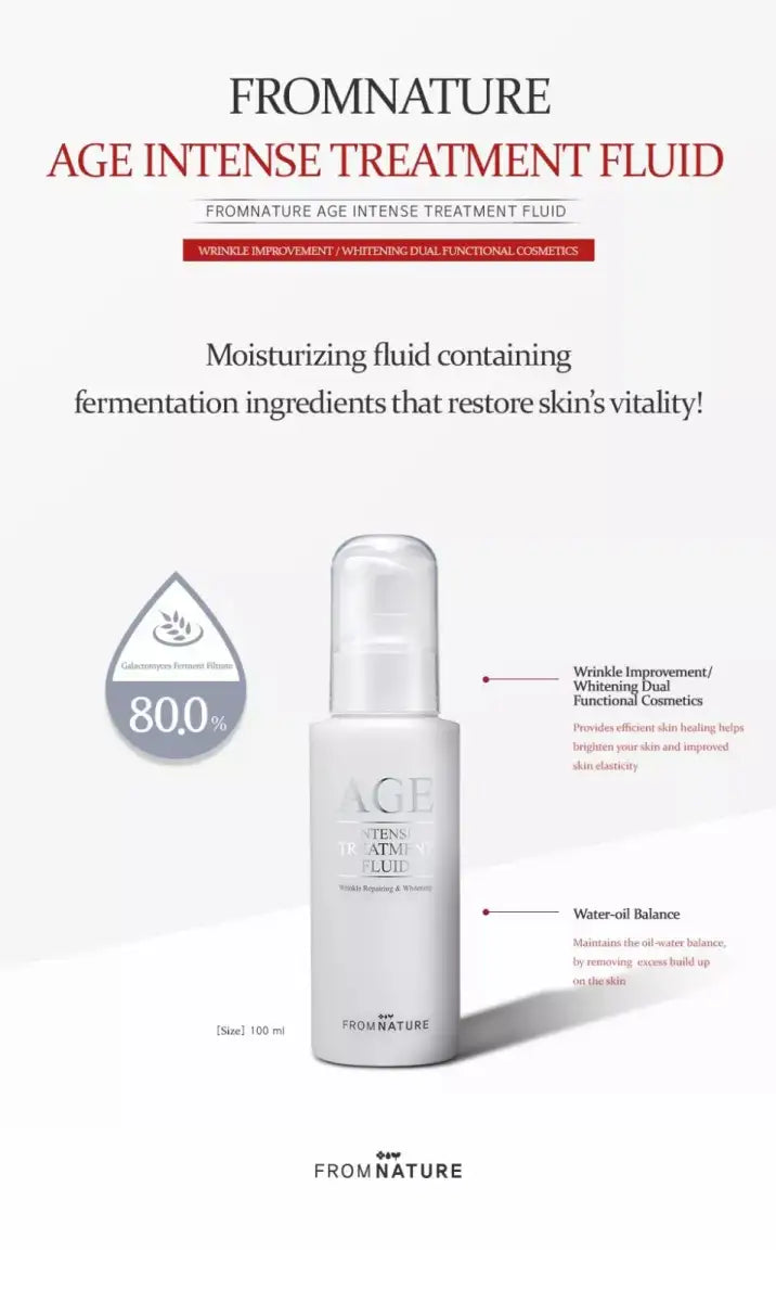 From Nature Age Intense Treatment Fluid 100ml Lakinza K-beauty