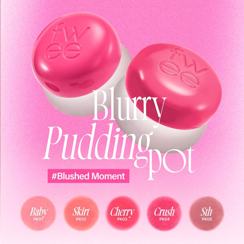 fwee Lip & Cheek Blurry Pudding Pot 5g Lakinza K-beauty